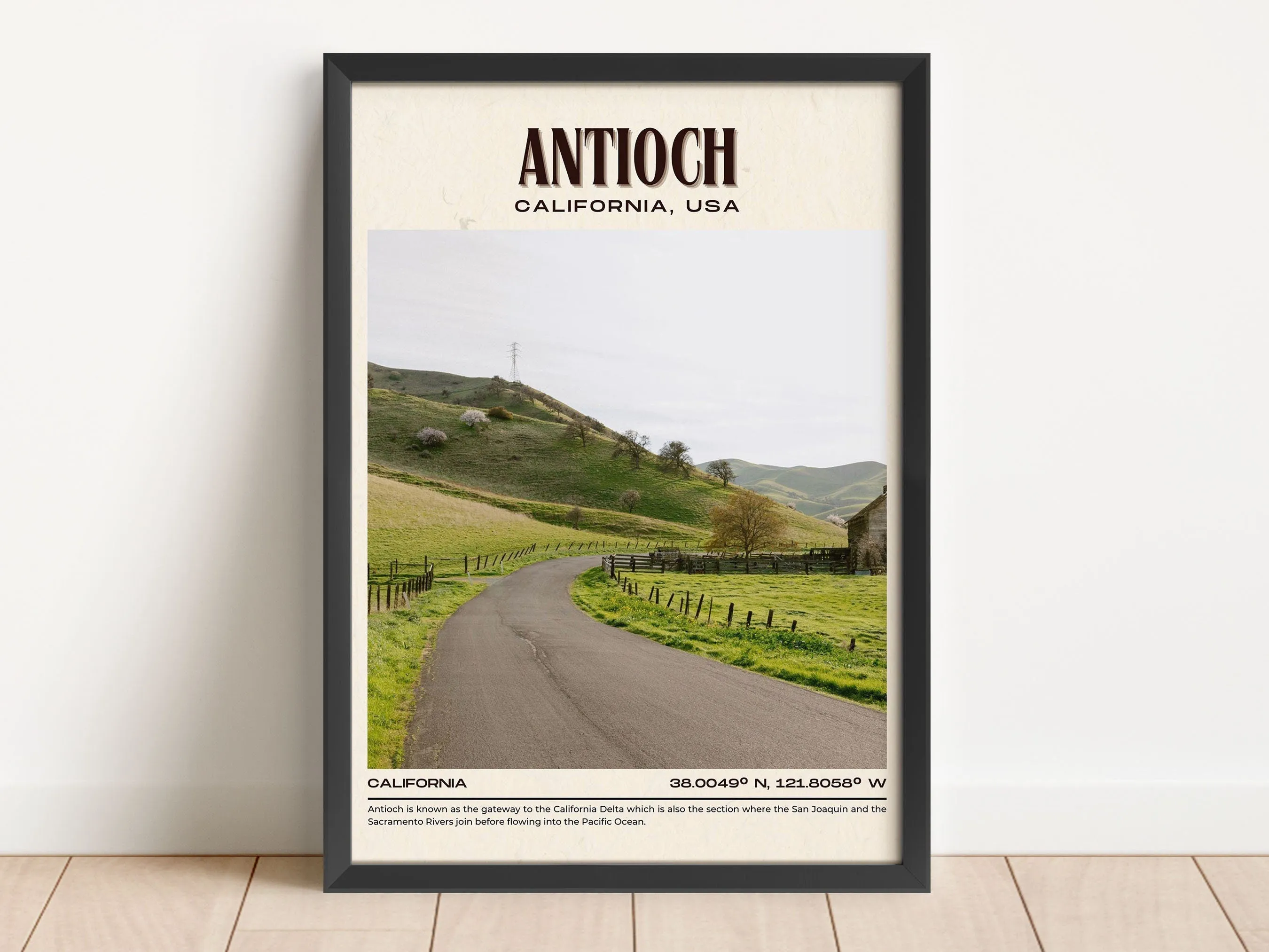 Antioch Vintage Wall Art, California, USA