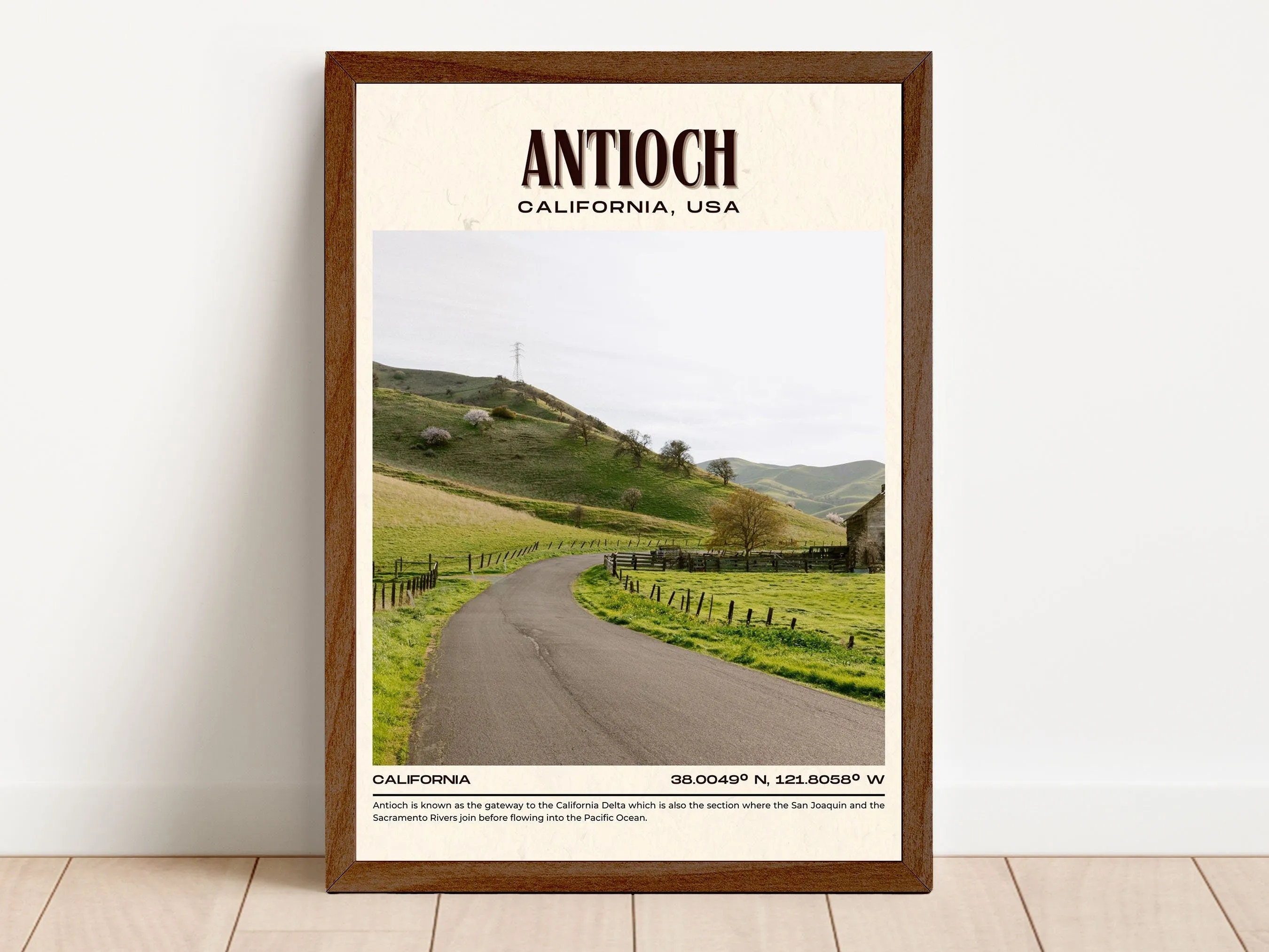 Antioch Vintage Wall Art, California, USA