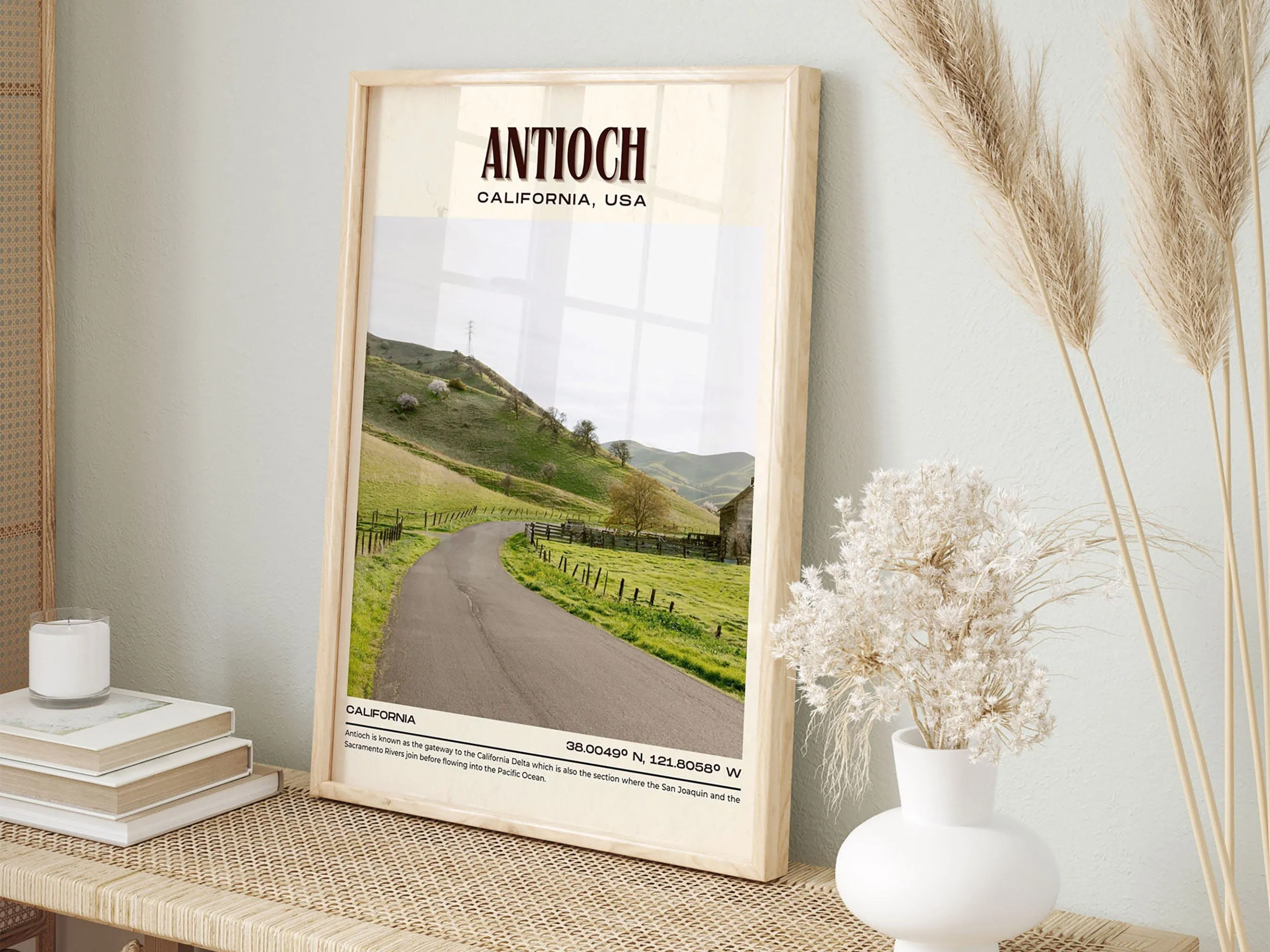 Antioch Vintage Wall Art, California, USA