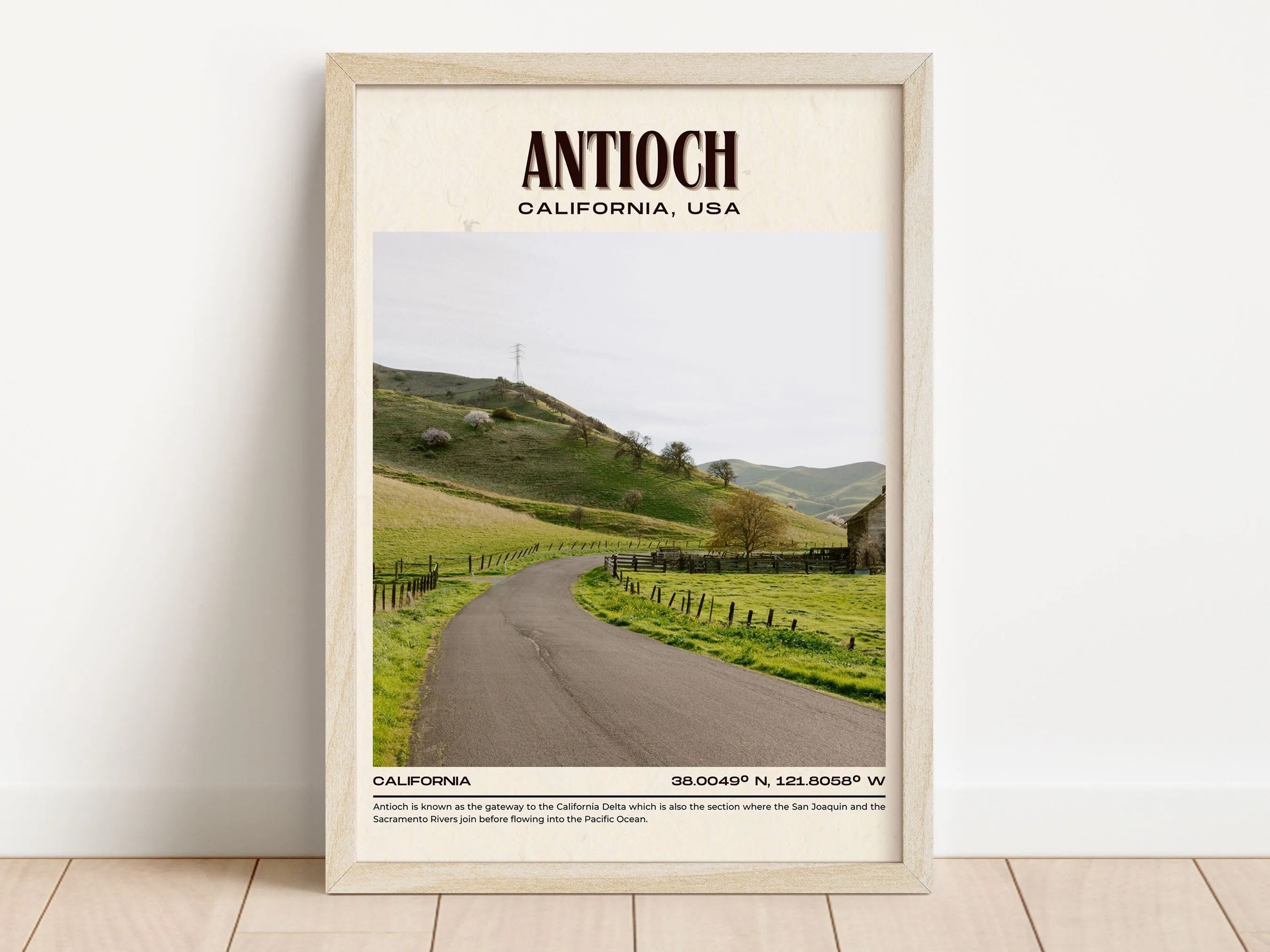 Antioch Vintage Wall Art, California, USA