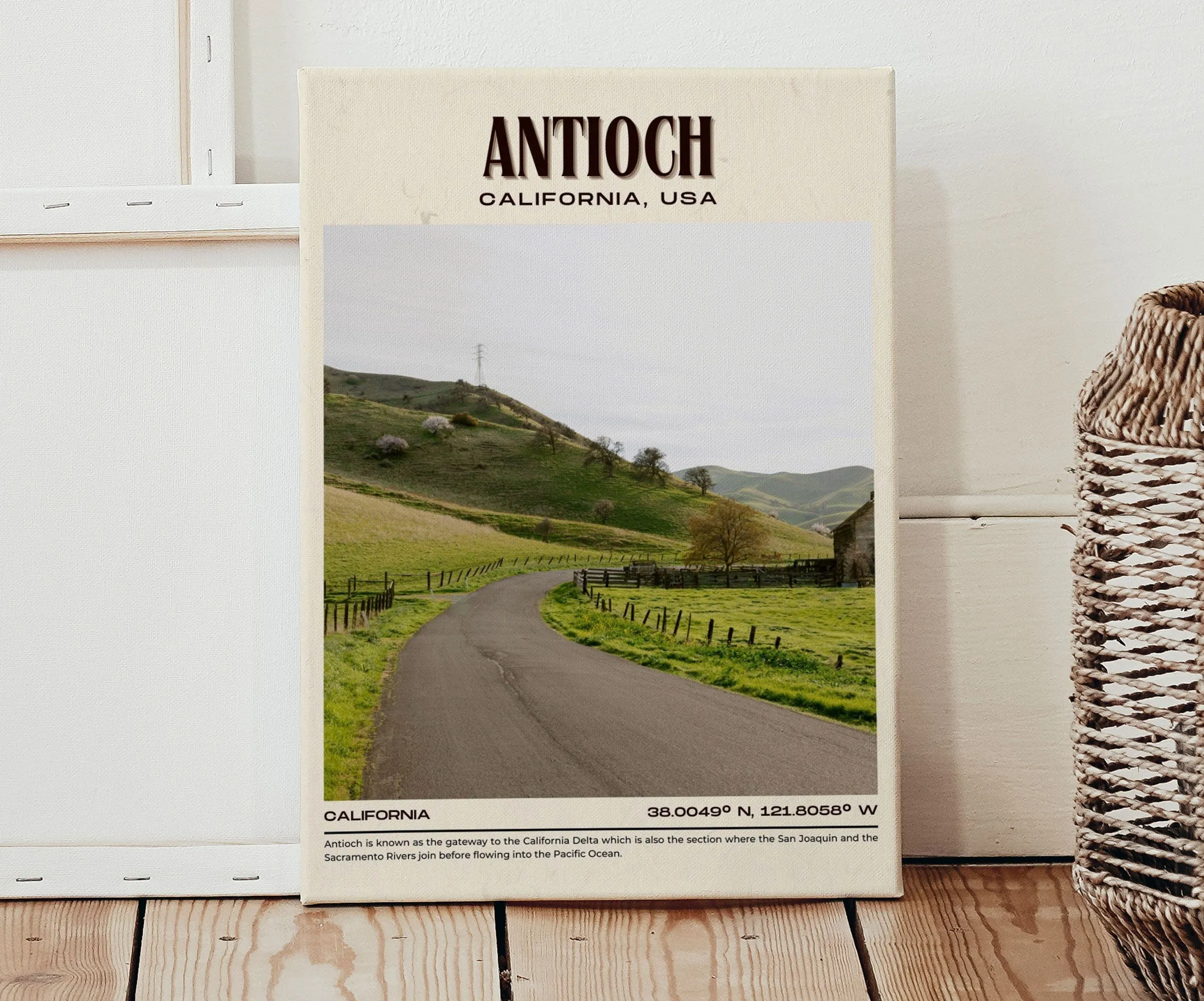 Antioch Vintage Wall Art, California, USA