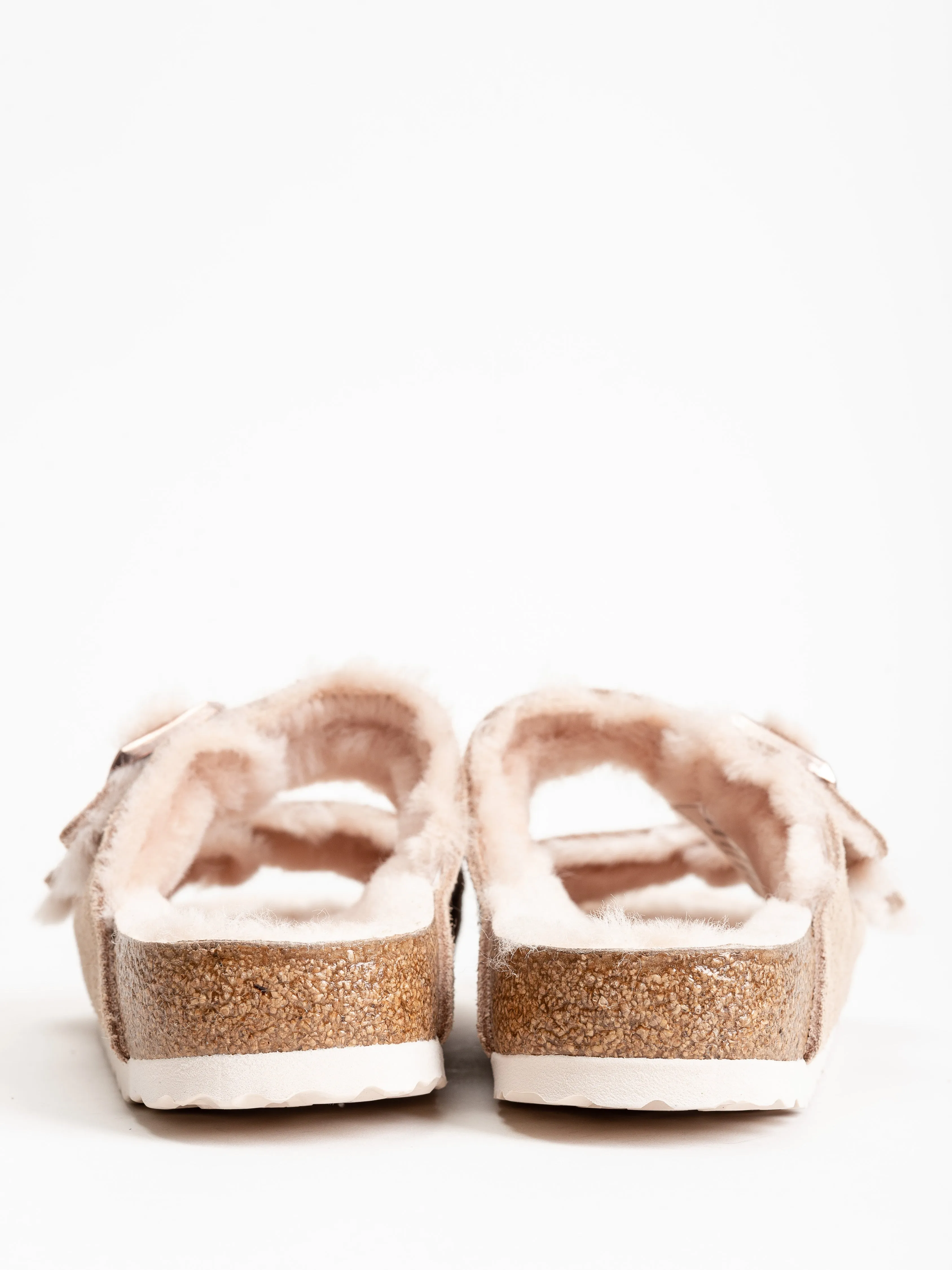 arizona suede sandal w/ shearling