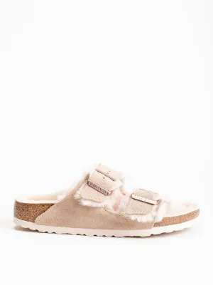 arizona suede sandal w/ shearling