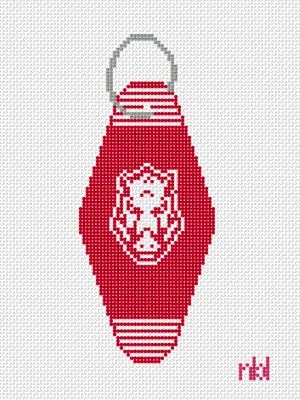 Arkansas Vintage Hotel Key Canvas