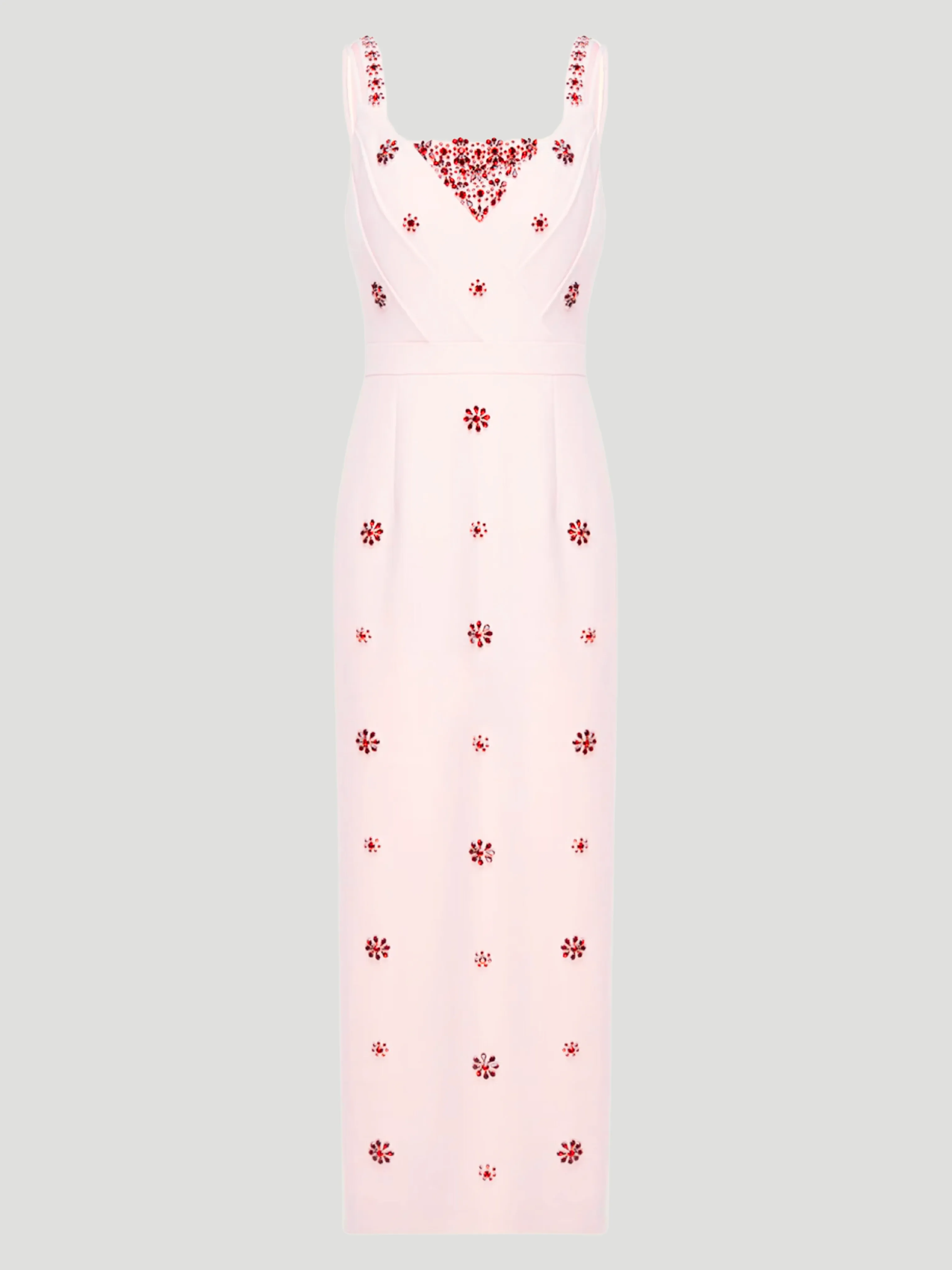 Arlene Crystal-Embellished Crepe Dress