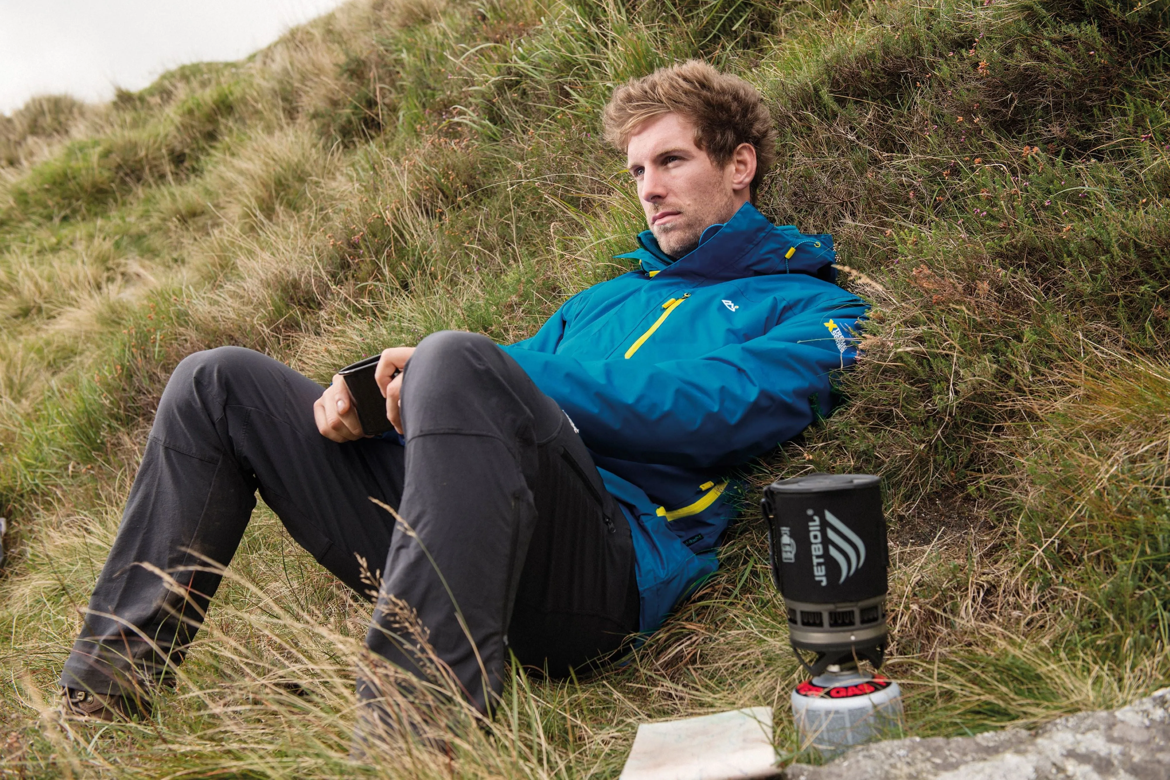 Ascent Mens Waterproof Jacket - Cobalt