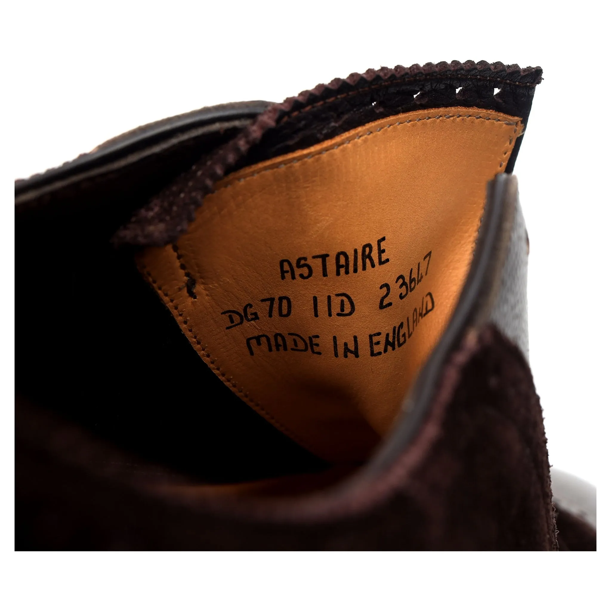 'Astaire' Dark Brown Leather Oxford UK 11 D