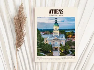 Athens Vintage Wall Art, Georgia, USA