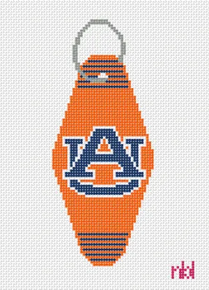 Auburn Vintage Hotel Key Canvas