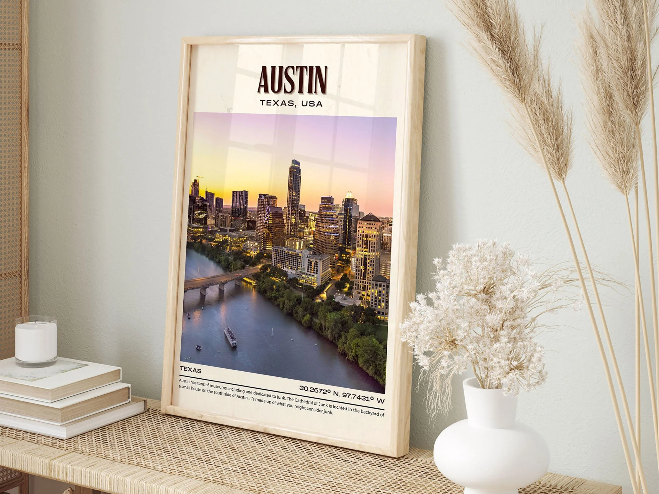 Austin Vintage Wall Art, Texas, USA