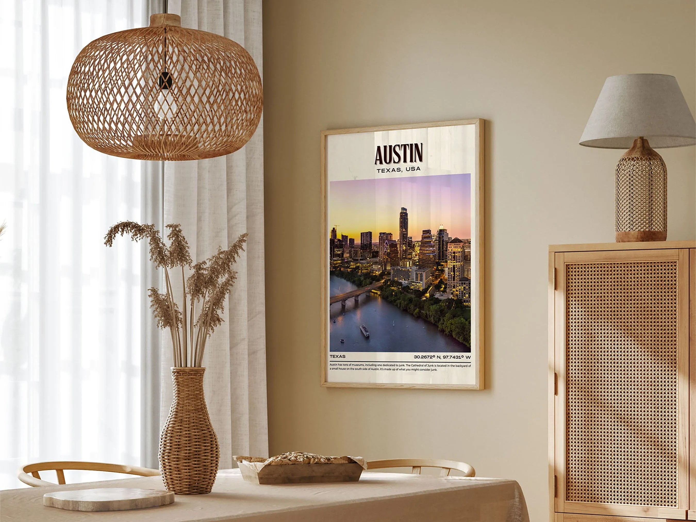 Austin Vintage Wall Art, Texas, USA