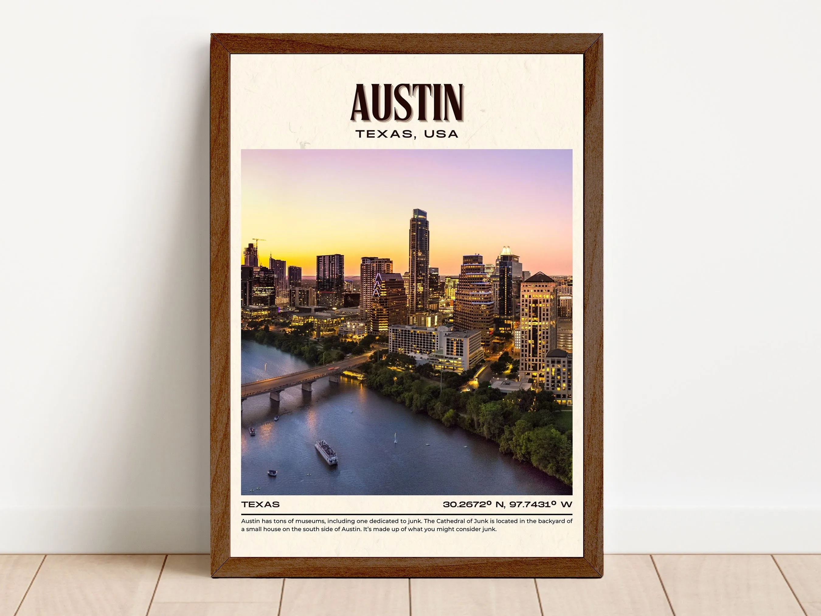 Austin Vintage Wall Art, Texas, USA