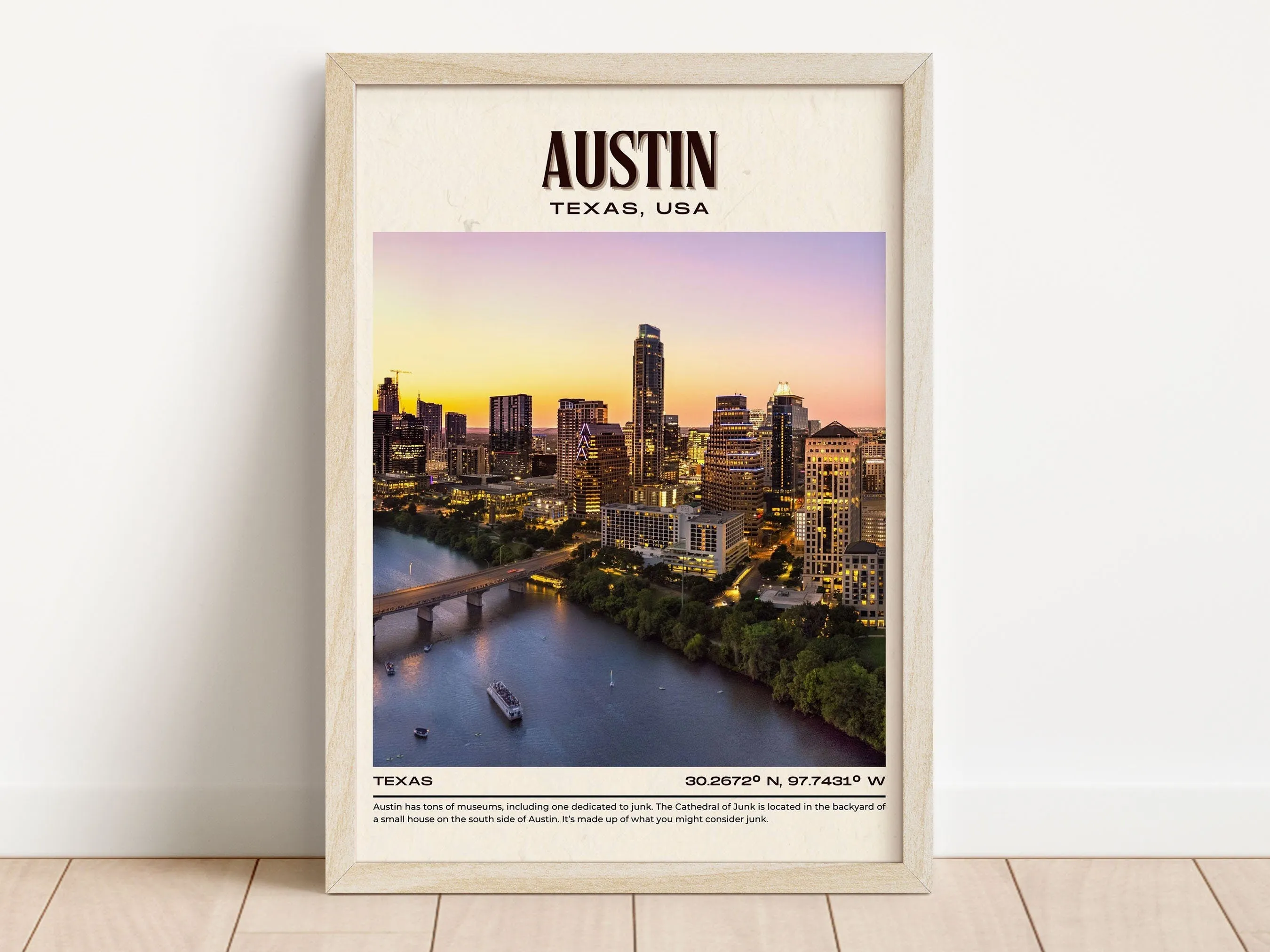 Austin Vintage Wall Art, Texas, USA