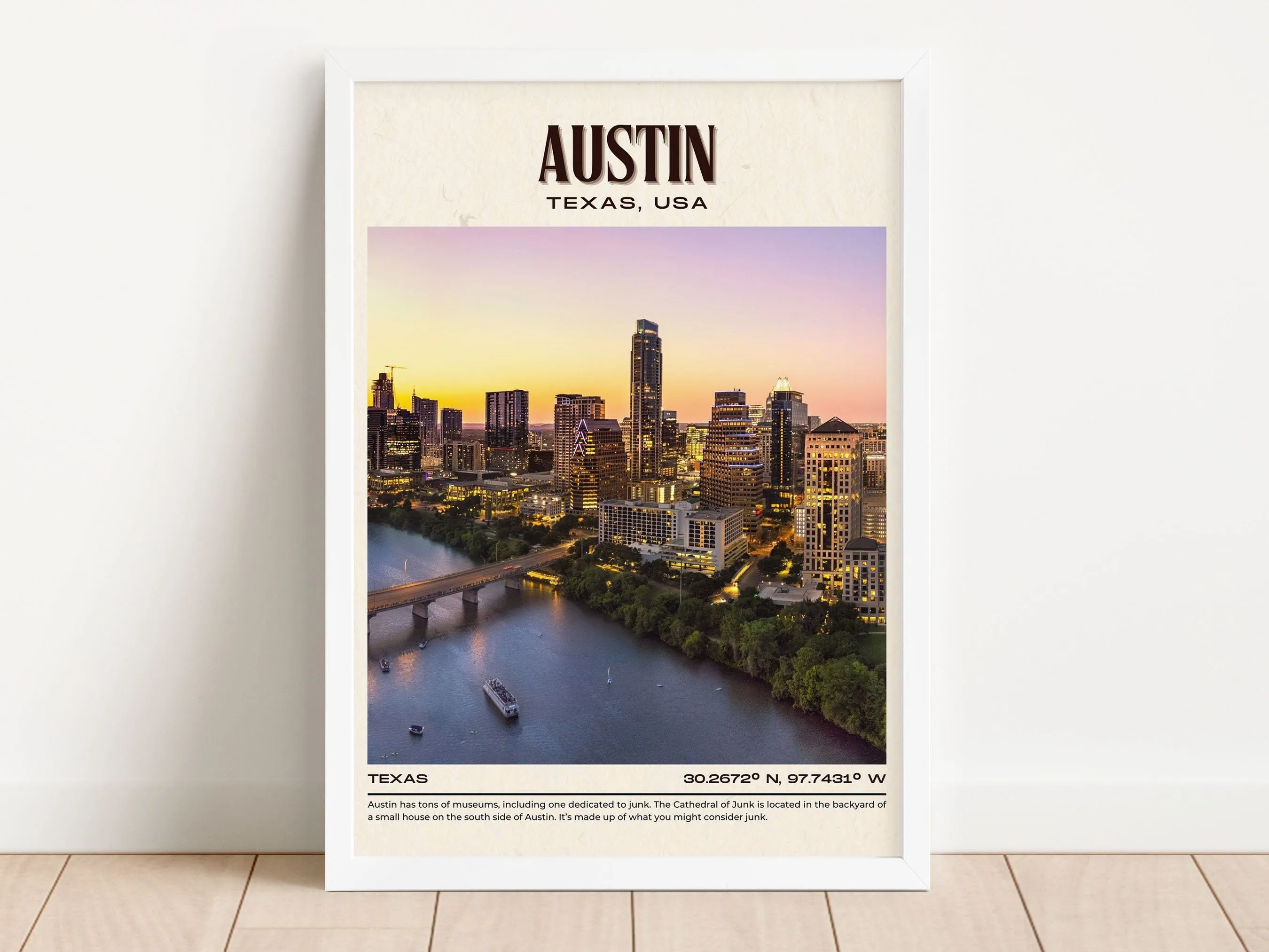 Austin Vintage Wall Art, Texas, USA