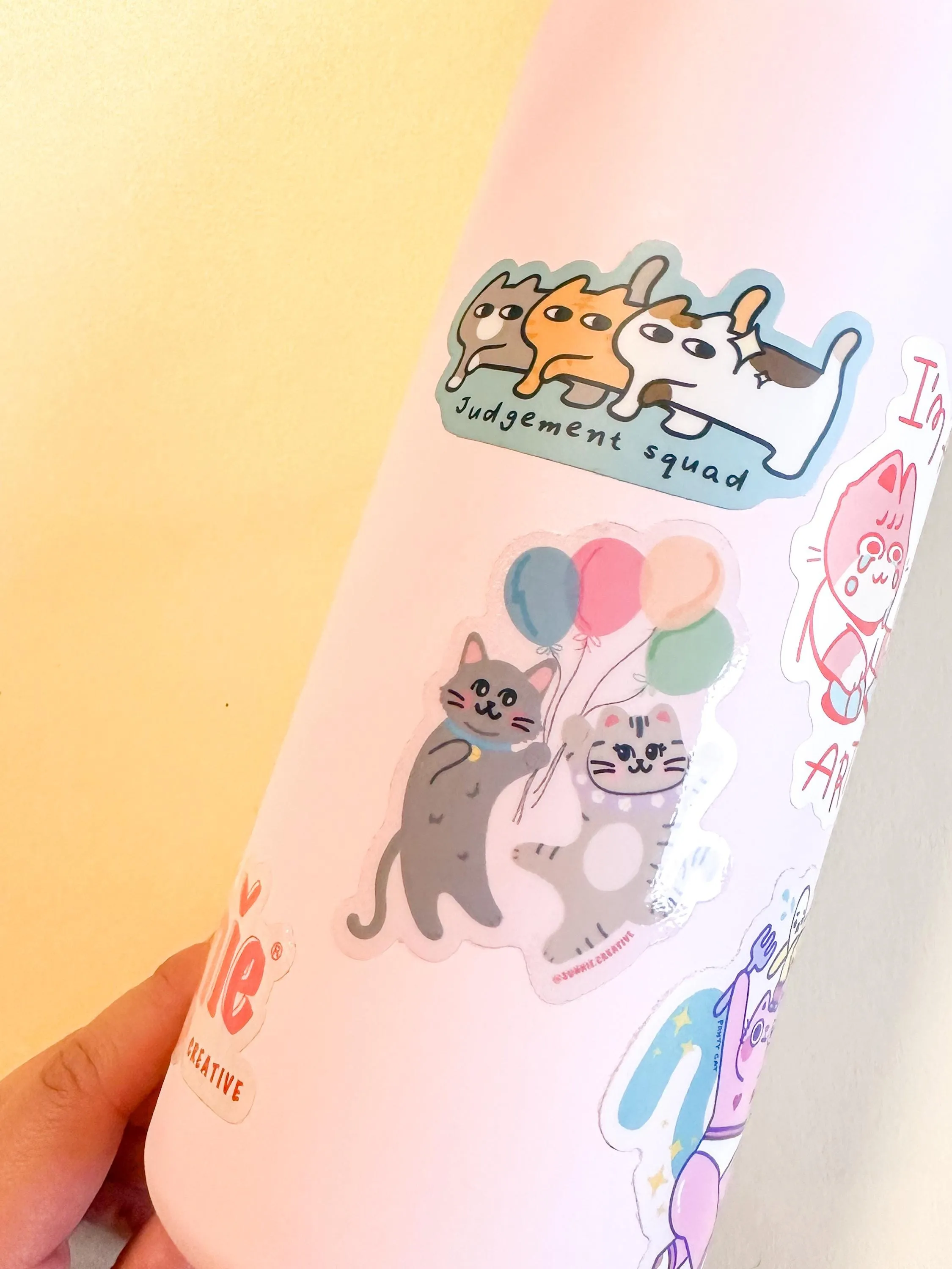 Ballon Cat Stickers