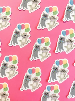 Ballon Cat Stickers