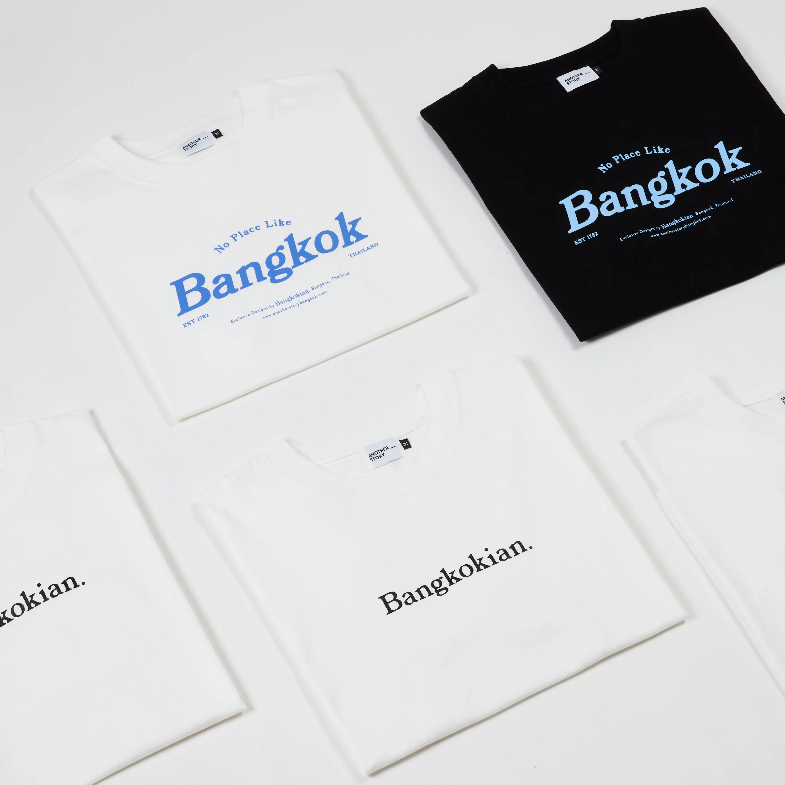 BANGKOKIAN TEE NO PLACE LIKE BKK - WHITE / BLUE FONT