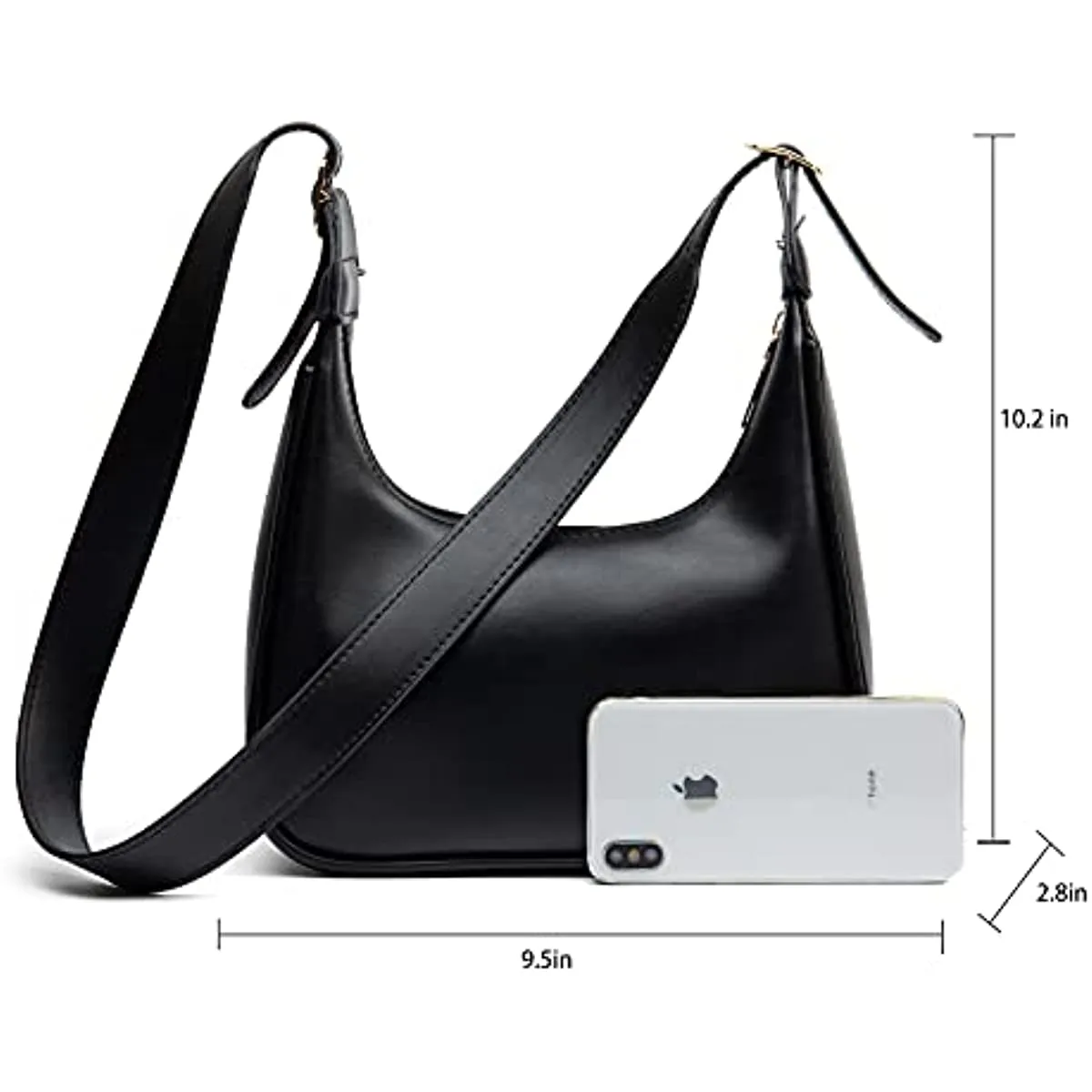 Barabum Retro Classic Half Round Messenger bag Shoulder bag, Zipper Open And Close, Suitable for Women