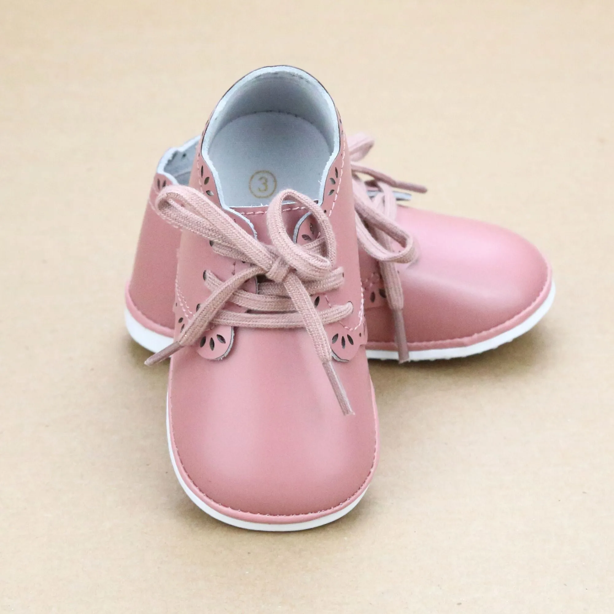 Bella Baby Girls Scalloped Leather Bootie