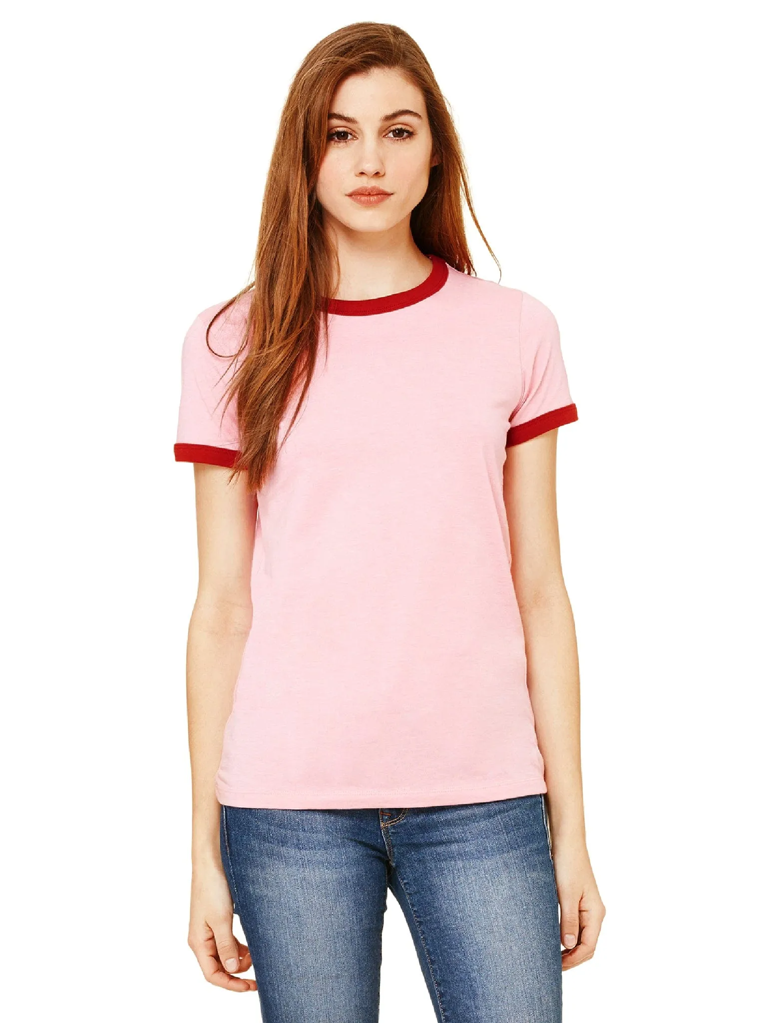 Bella Canvas Ladies Heather Ringer Tee