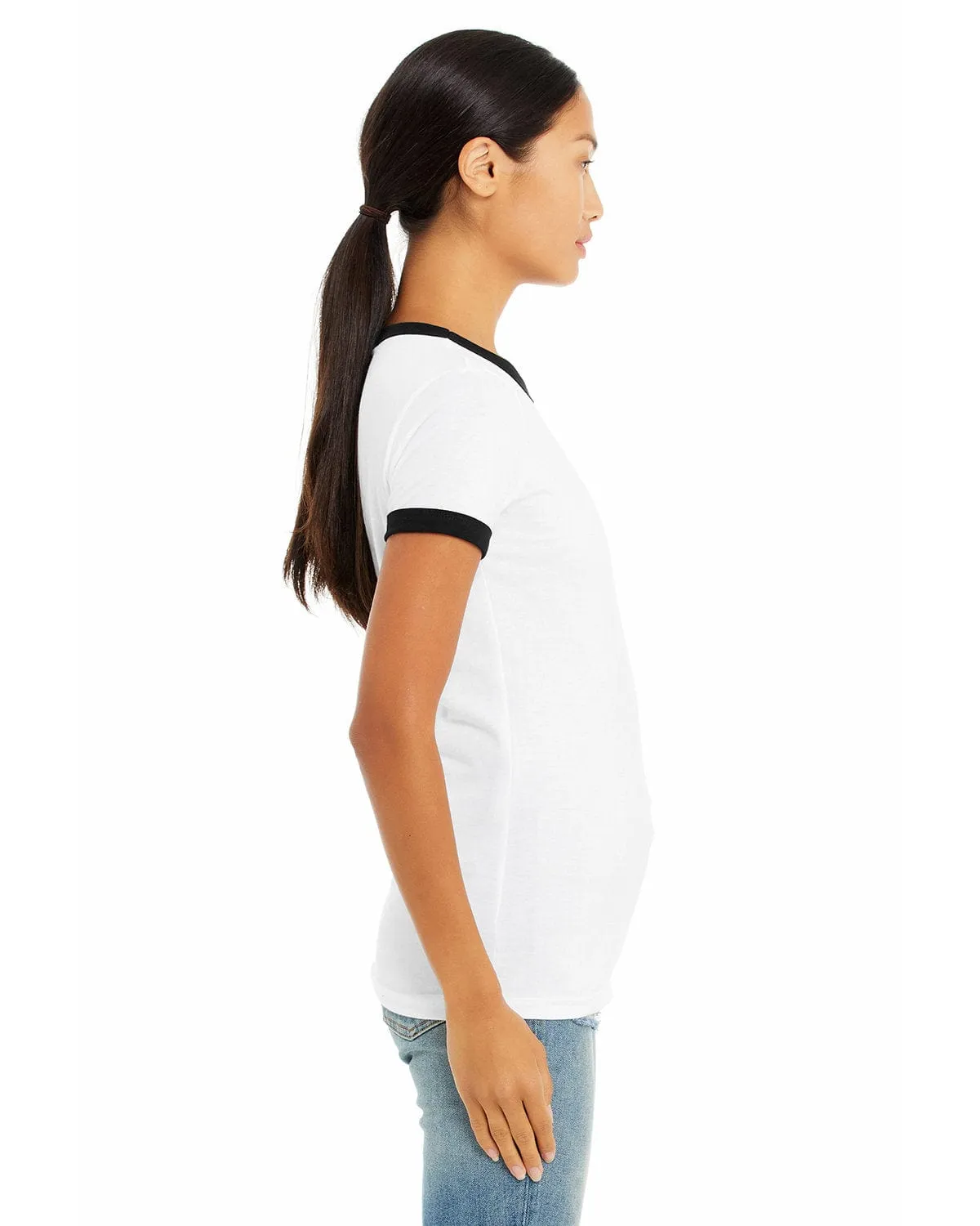 Bella Canvas Ladies Heather Ringer Tee