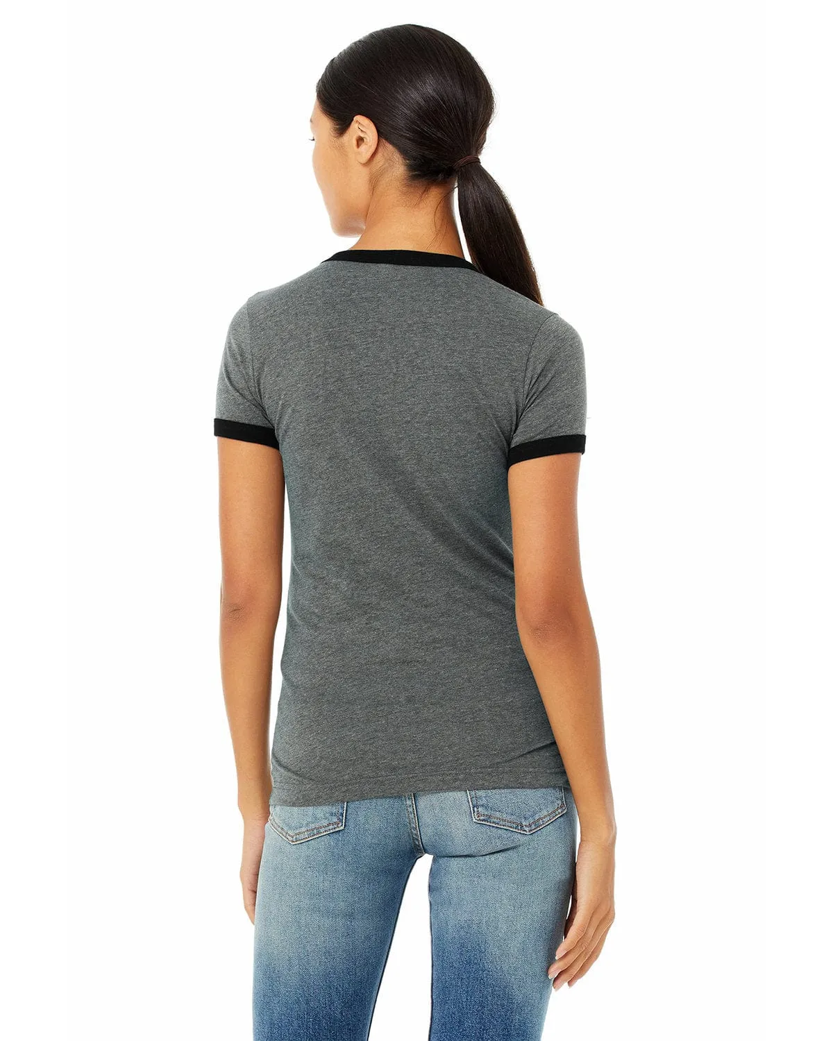 Bella Canvas Ladies Heather Ringer Tee