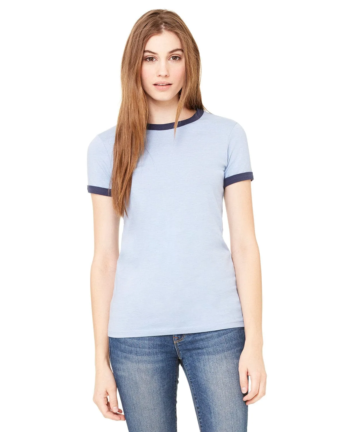 Bella Canvas Ladies Heather Ringer Tee