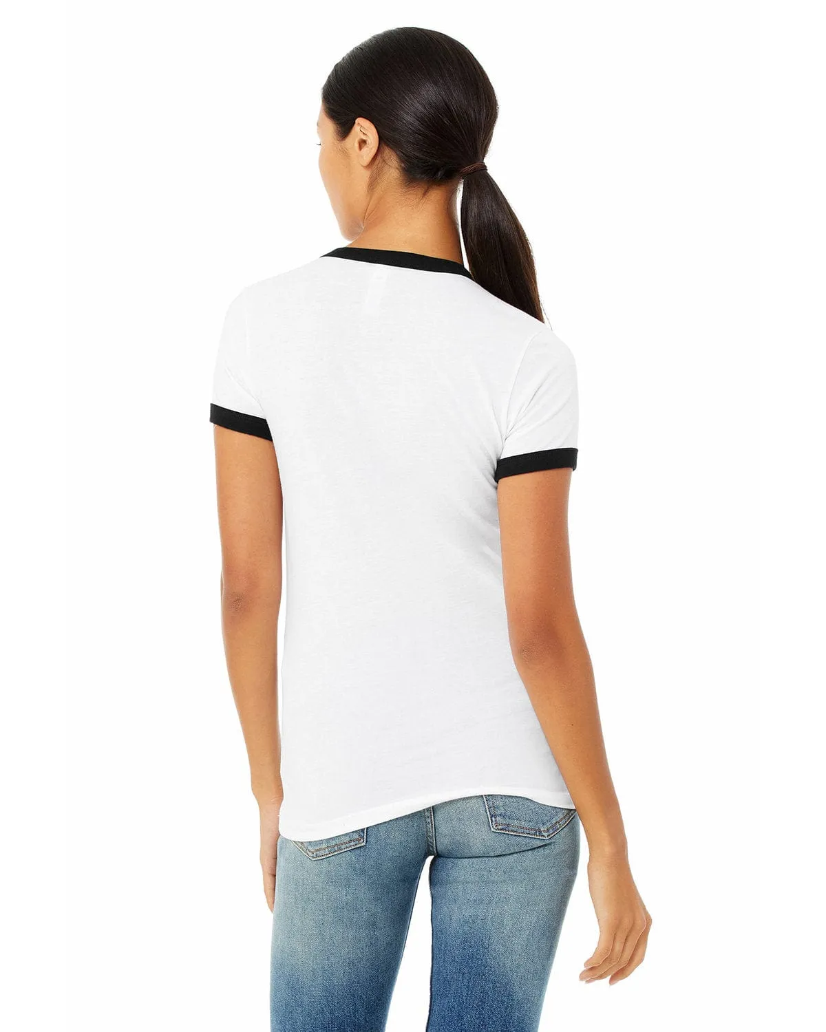 Bella Canvas Ladies Heather Ringer Tee