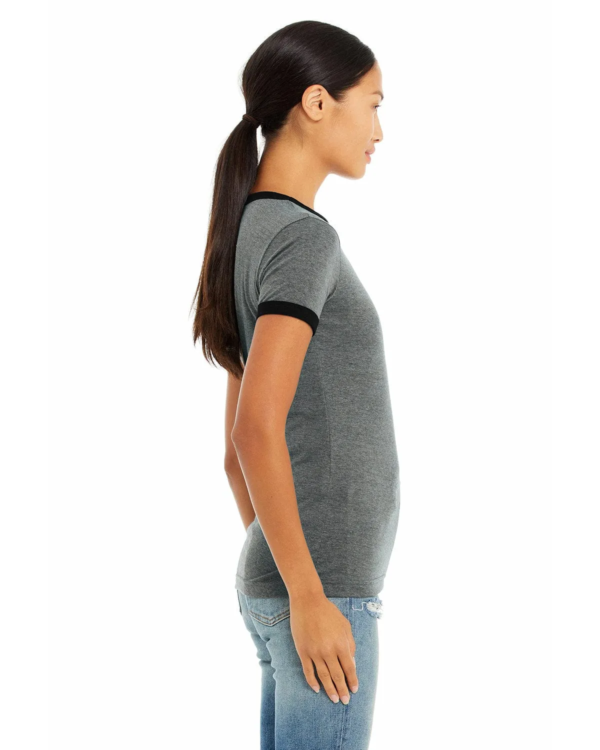 Bella Canvas Ladies Heather Ringer Tee