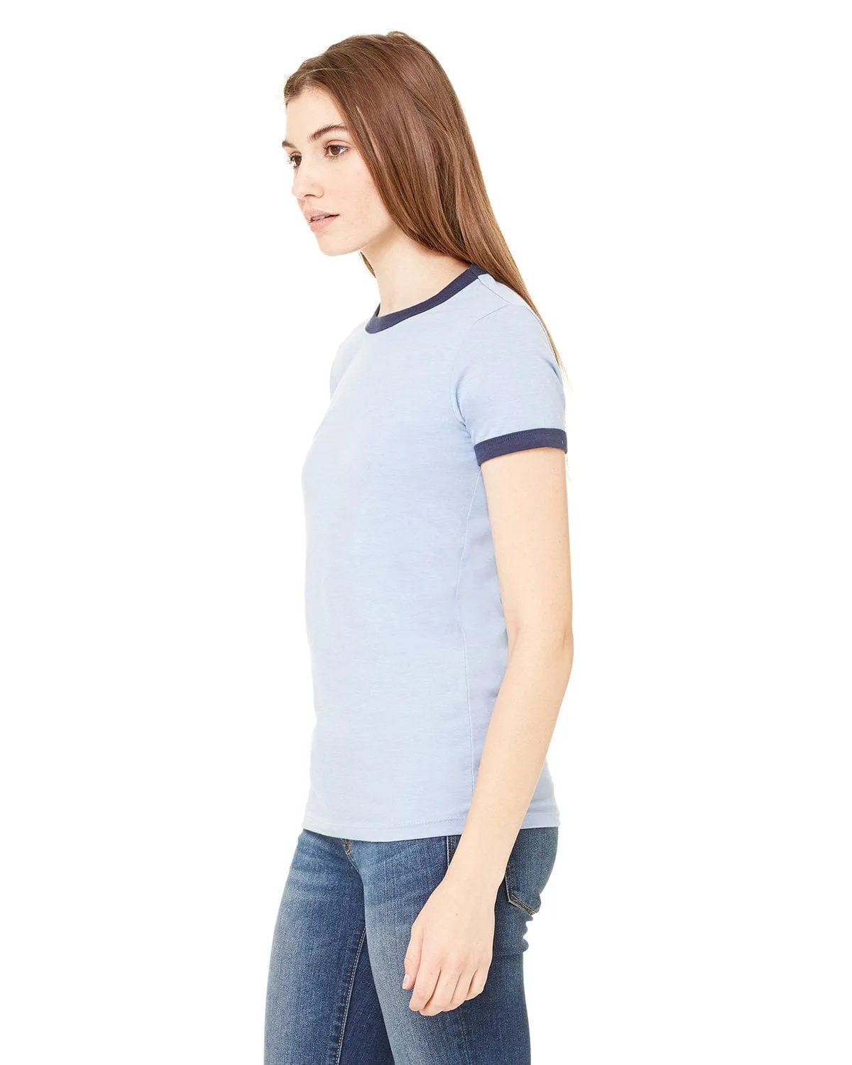 Bella Canvas Ladies Heather Ringer Tee