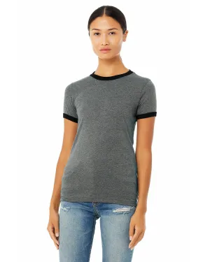 Bella Canvas Ladies Heather Ringer Tee