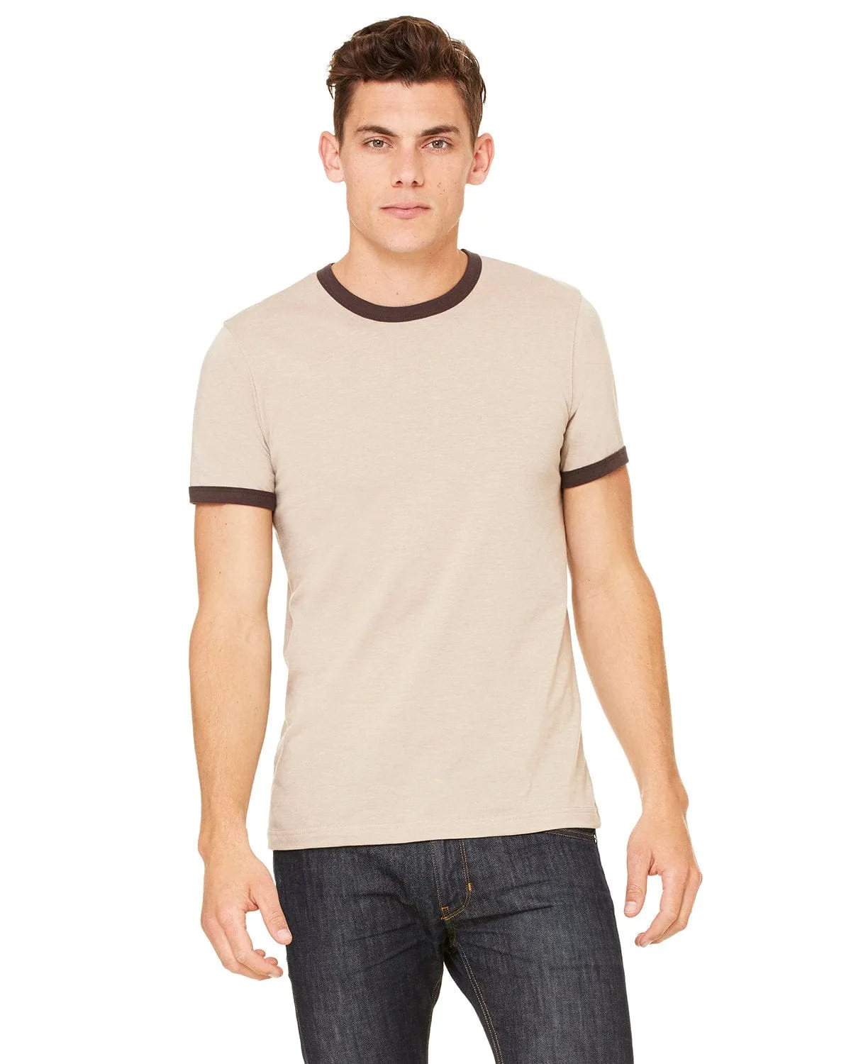 Bella Canvas Robertson Heather Ringer Tee