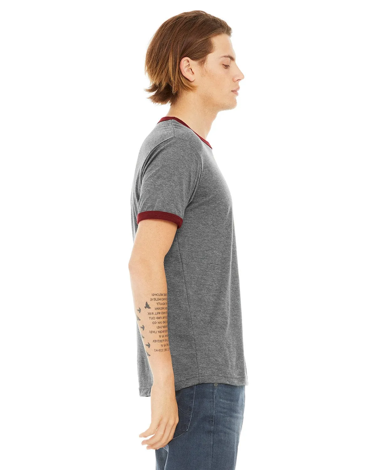 Bella Canvas Robertson Heather Ringer Tee