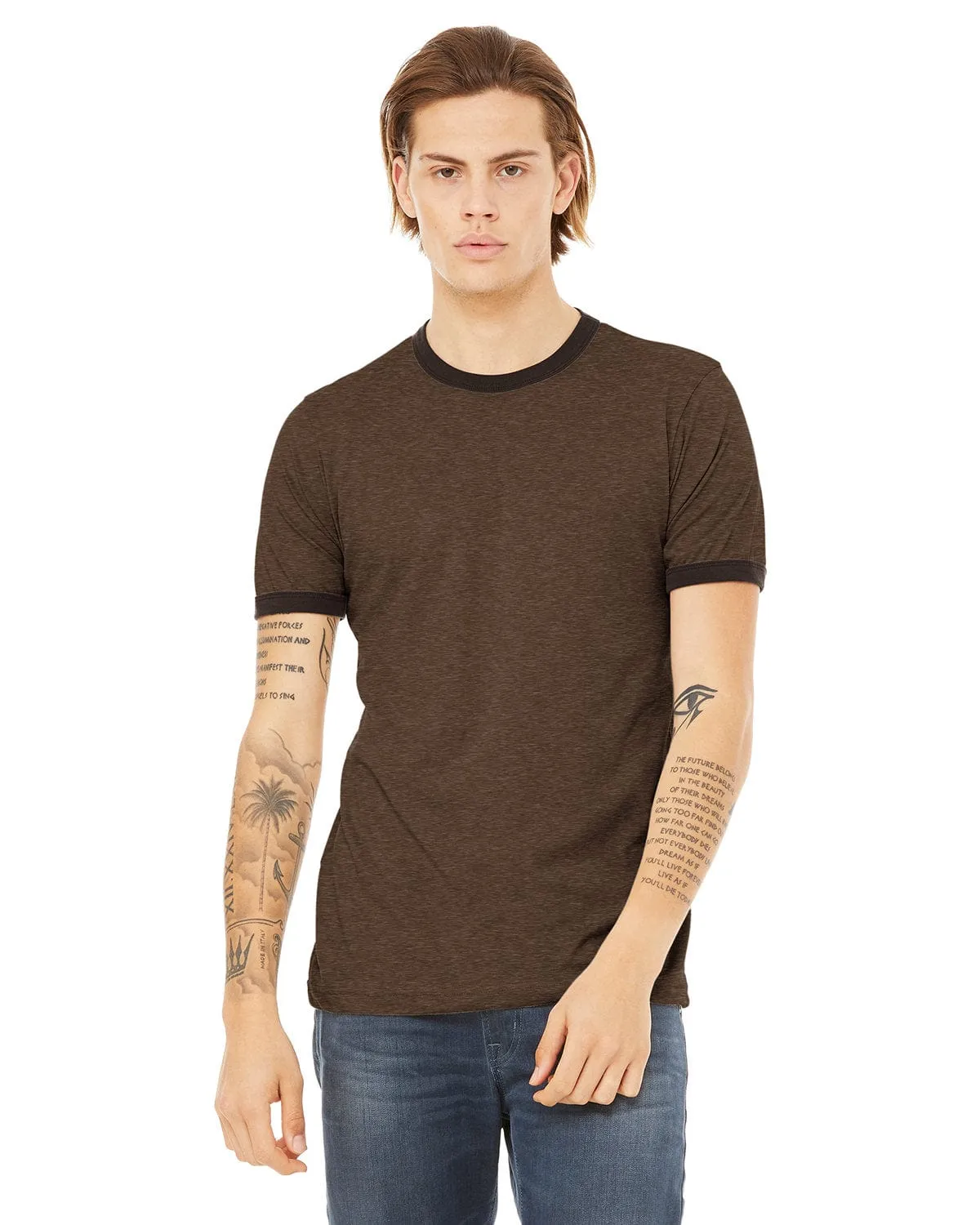 Bella Canvas Robertson Heather Ringer Tee