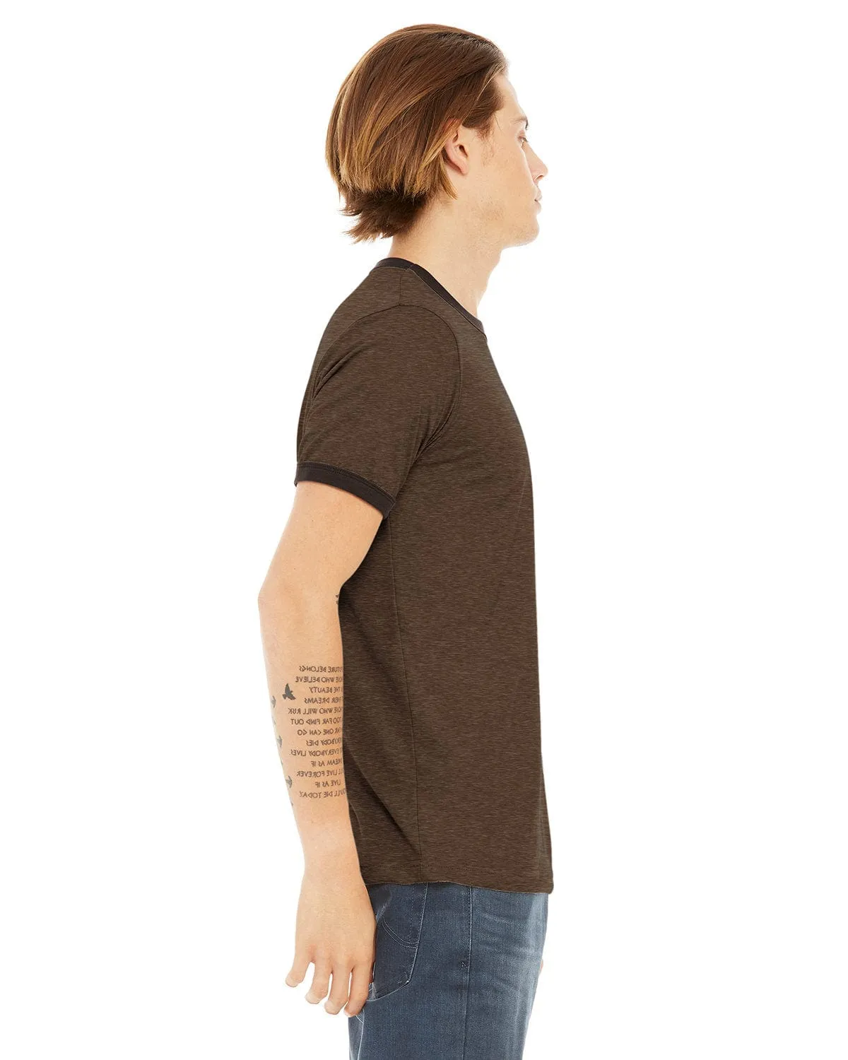 Bella Canvas Robertson Heather Ringer Tee