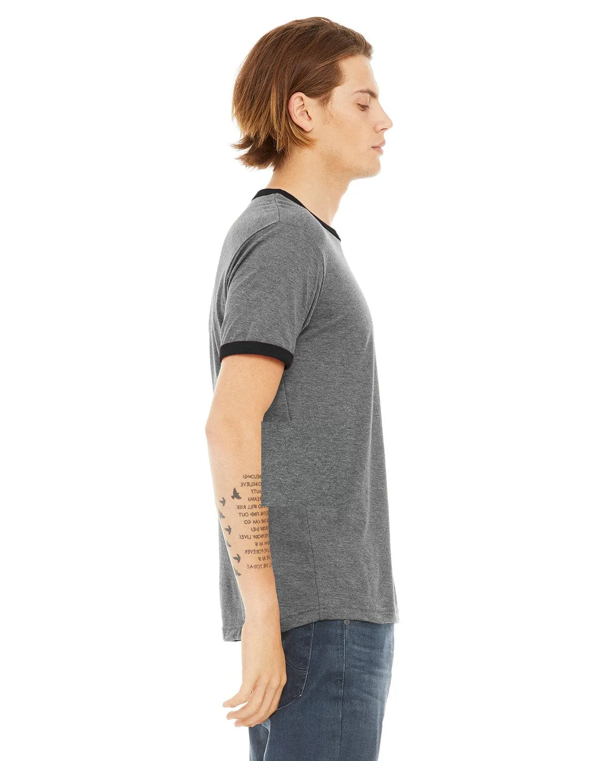 Bella Canvas Robertson Heather Ringer Tee