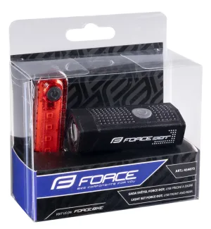 Bforce light set FORCE USB DOT front rear Bicycle Light