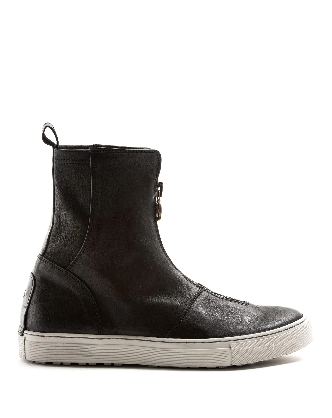 BIZ Black Leather Sneaker Boots