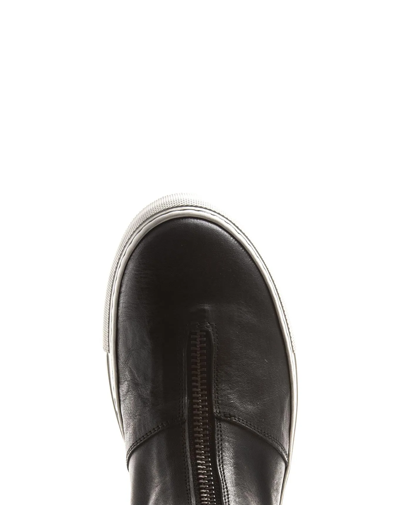 BIZ Black Leather Sneaker Boots