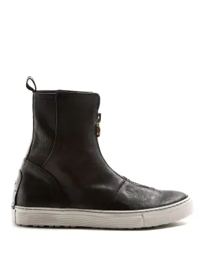 BIZ Black Leather Sneaker Boots