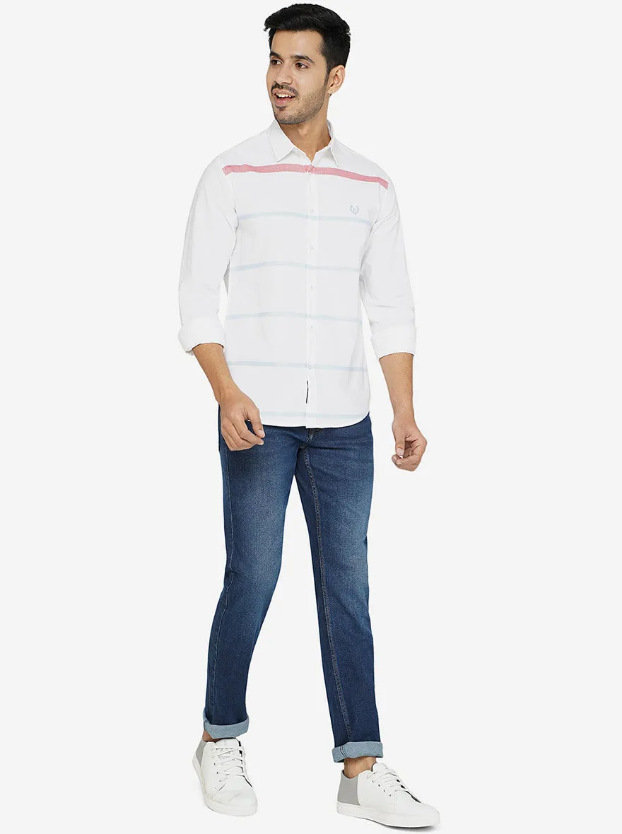 Blue Washed Narrow Fit Jeans | Greenfibre