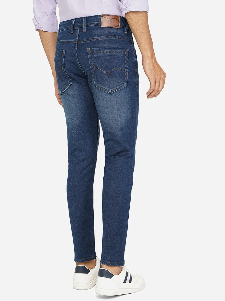 Blue Washed Rider Fit Jeans | JadeBlue