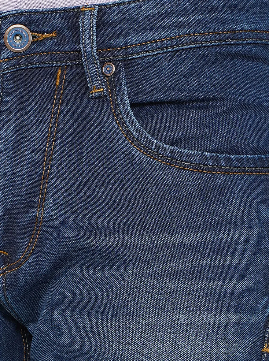 Blue Washed Rider Fit Jeans | JadeBlue