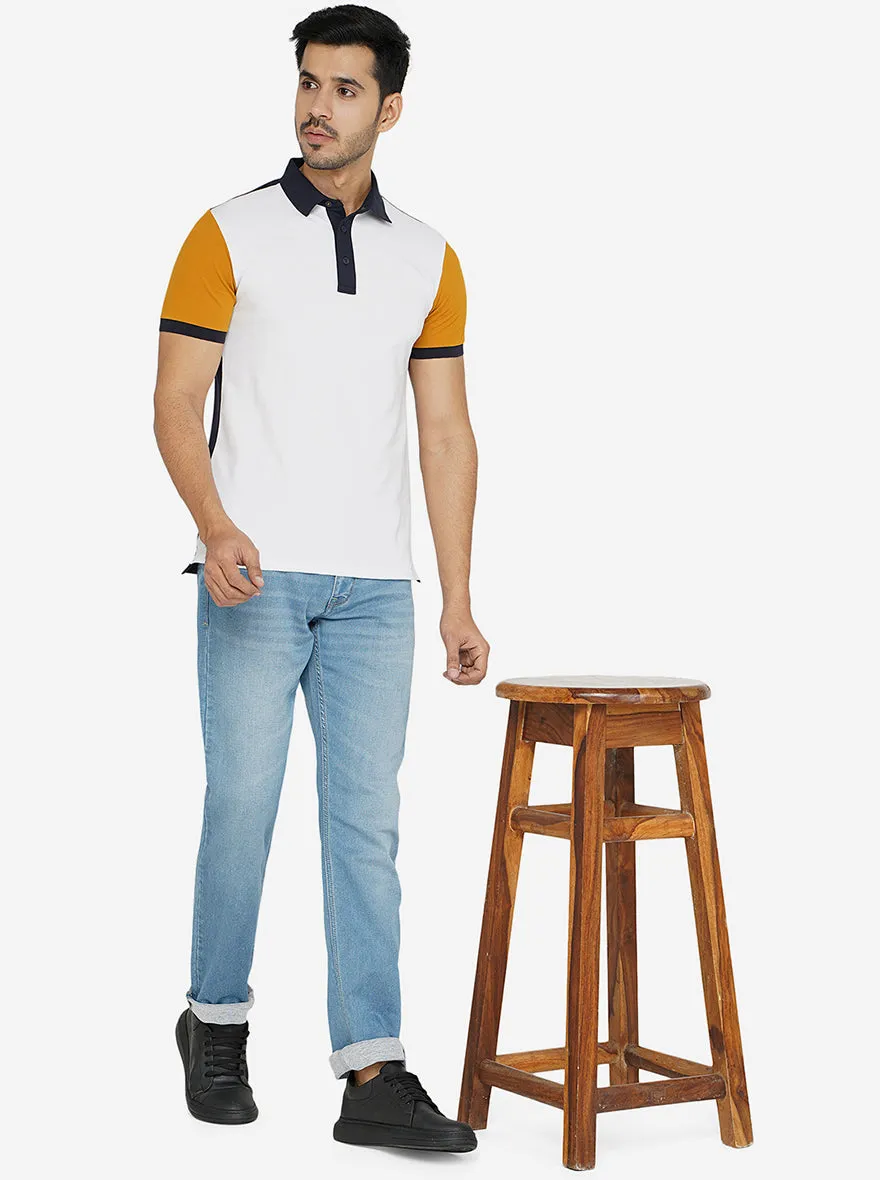 Blue Washed Straight Fit Jeans | Greenfibre