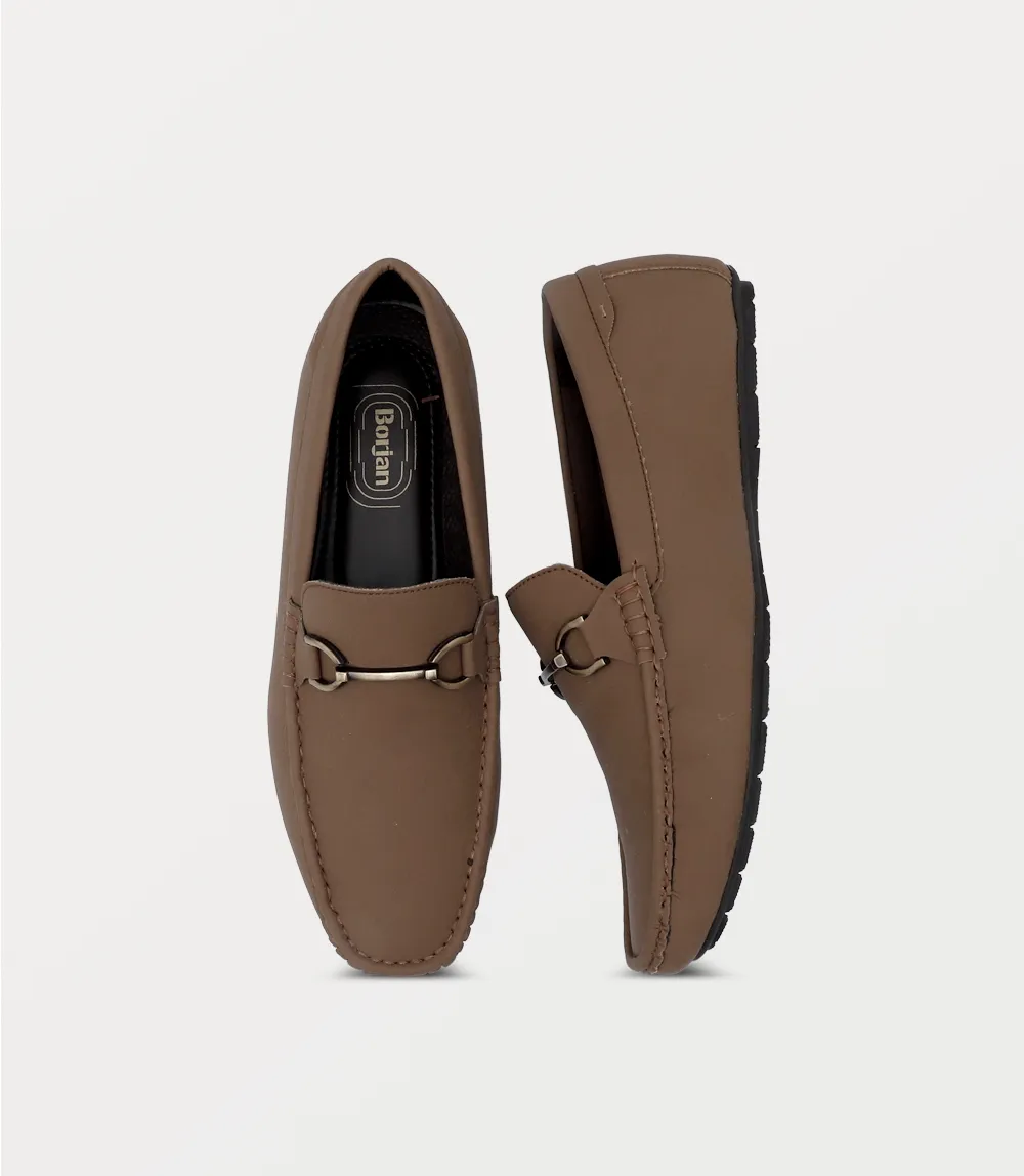 BM6790-BROWN-Men Moccasin