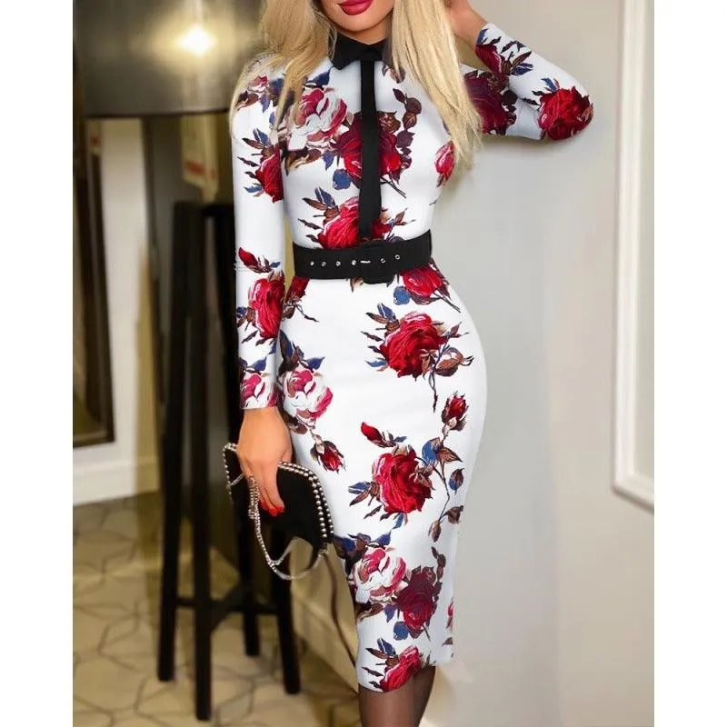 Bohemian Printed Bodycon Dress