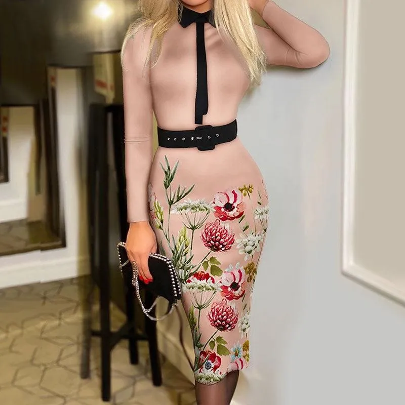 Bohemian Printed Bodycon Dress