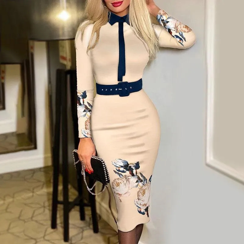 Bohemian Printed Bodycon Dress