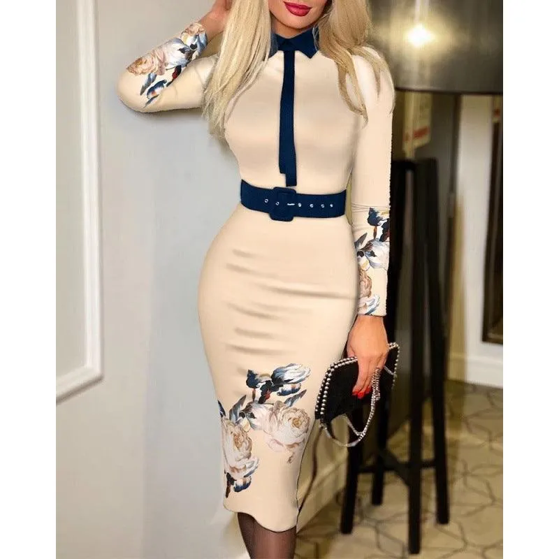 Bohemian Printed Bodycon Dress