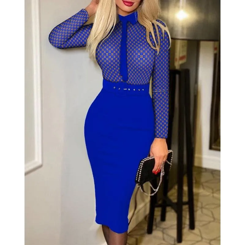 Bohemian Printed Bodycon Dress